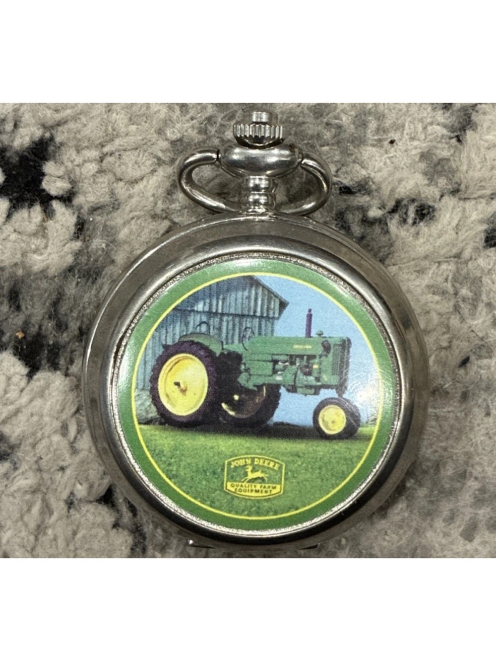 John Deere Green Tractor men’s pocket watch